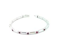 Bracelet Sangiorgi Preziosi Femme in Or blanc Rubino BR05042023-3-18 - BR05042023-3-18